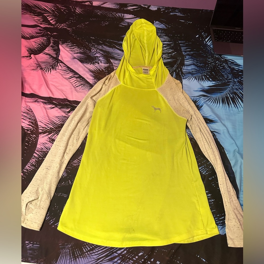 VS PINK NEON HOODIE Size Medium